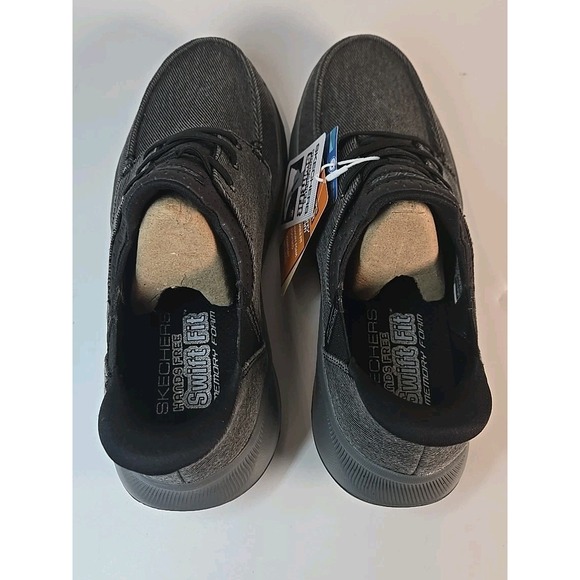 Skechers Men\'s Hands Free Swift Fit Loafer Shoe Black Size 10.5 -  NWOB